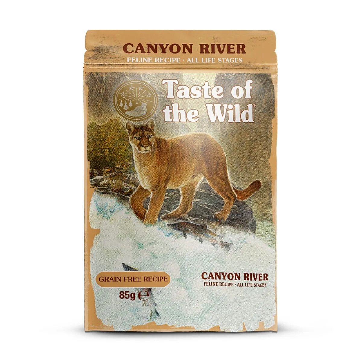 Taste Of The Wild Canyon River Păstrăv plic hrană umedă fără cereale pisici (în sos) 85g