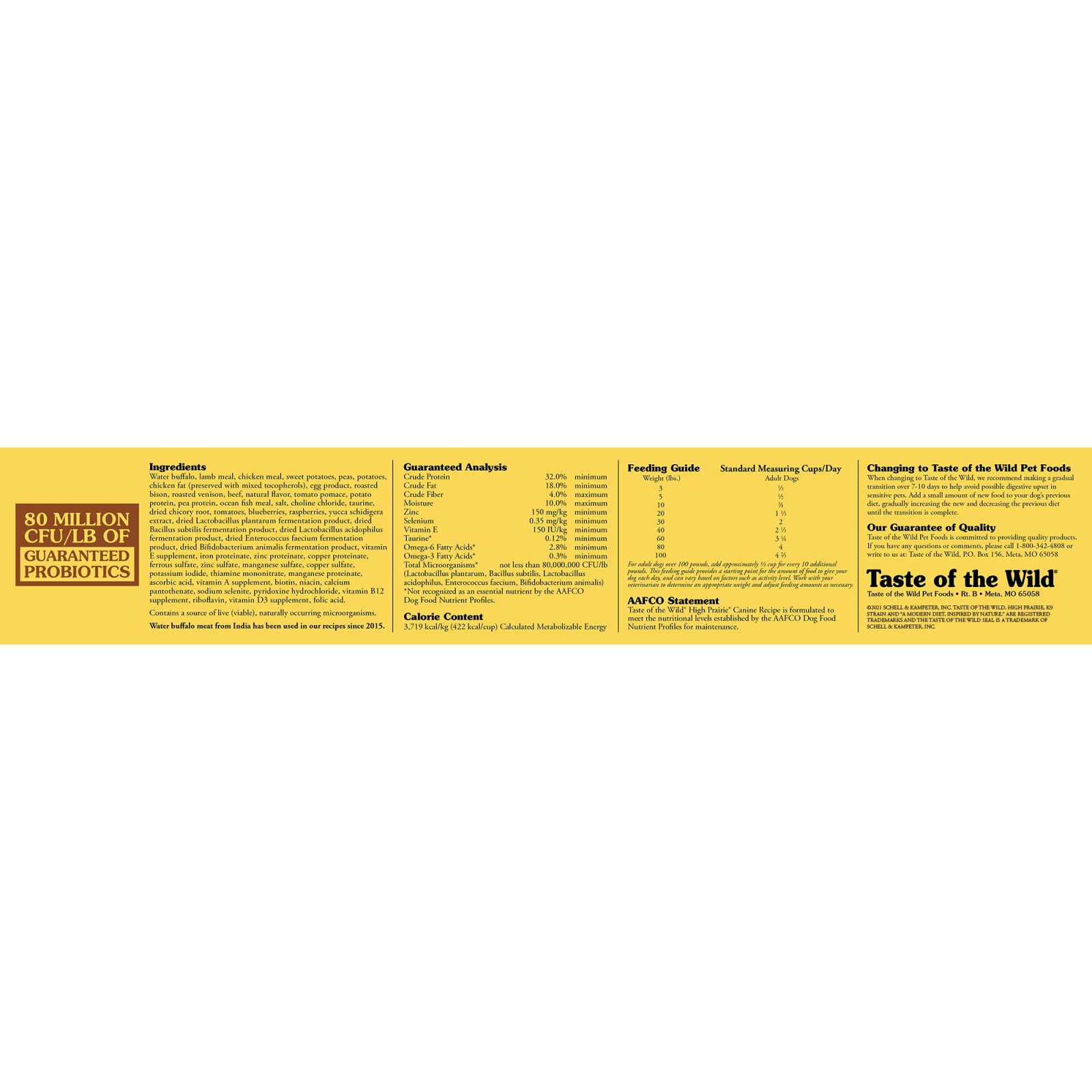 Taste Of The Wild High Prairie Bizon și Vânat hrană uscată fără cereale câini 2kg