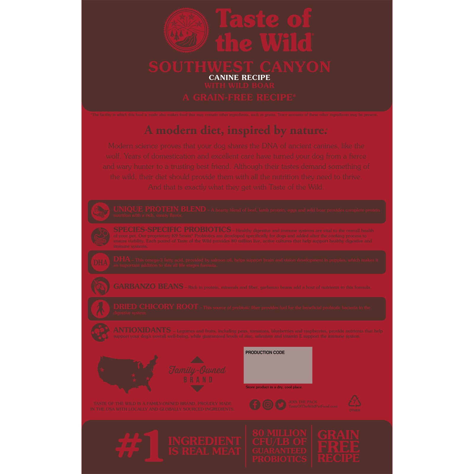 Taste Of The Wild Southwest Canyon Mistreț hrană uscată fără cereale câini 2kg