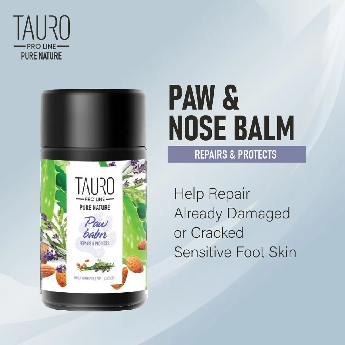 TAURO PRO LINE Pure Nature Paw Balm Repairs & Protects Balsam pentru Lăbuțe Câini și Pisici 75ml