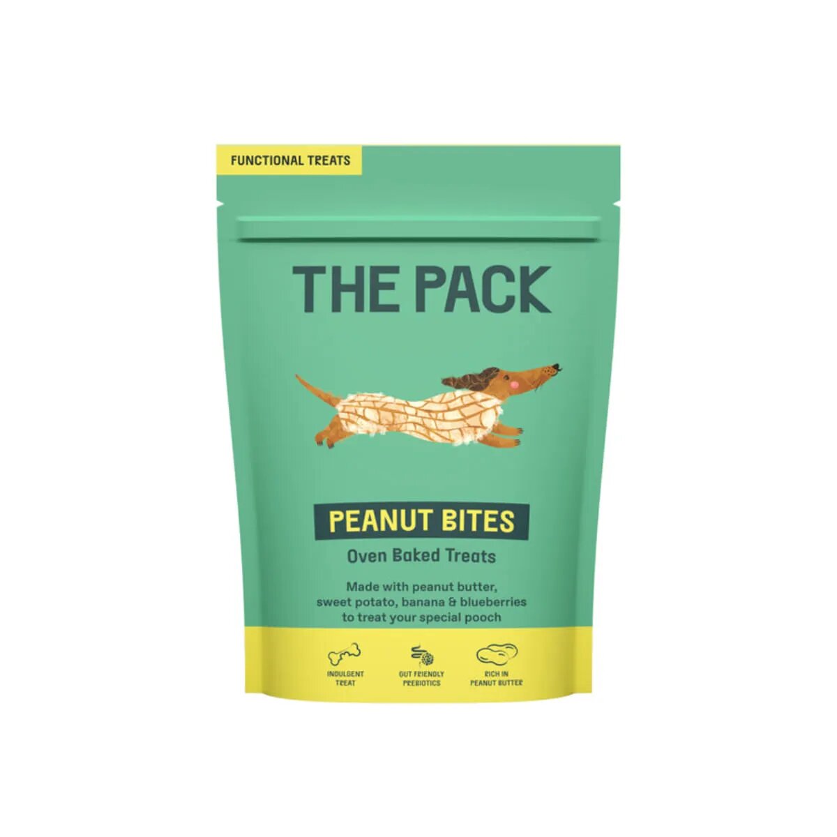 THE PACK Peanut Bites XS-XL Unt de Arahide punguță recompense câini 100g