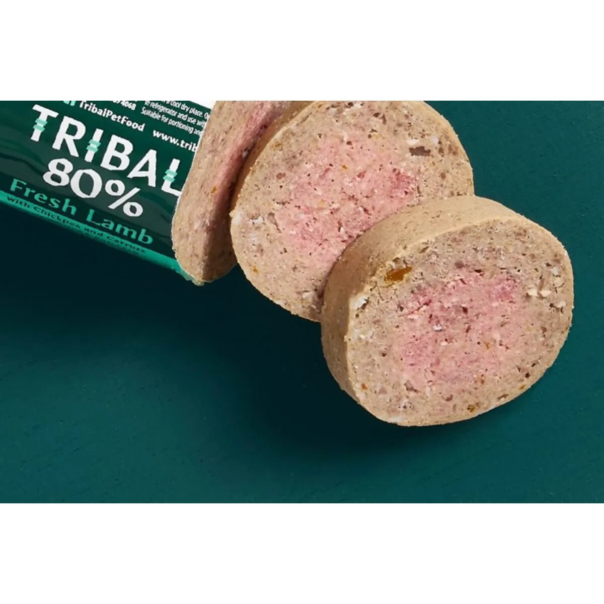 TRIBAL 80% Gourmet Sausage XS-XL Pui salam hrană umedă monoproteică fără cereale câini junior & adult (pate) 300g