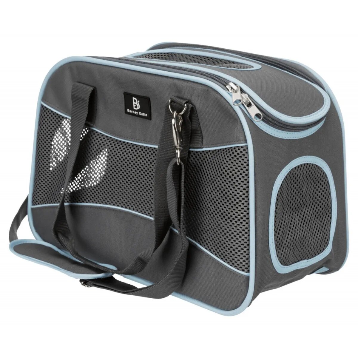 Trixie Alison geantă transport câini și pisici XS-S(max. 8kg) poliester oxford deschidere superioară cu curea de umăr gri 20 x 29 x 43 cm