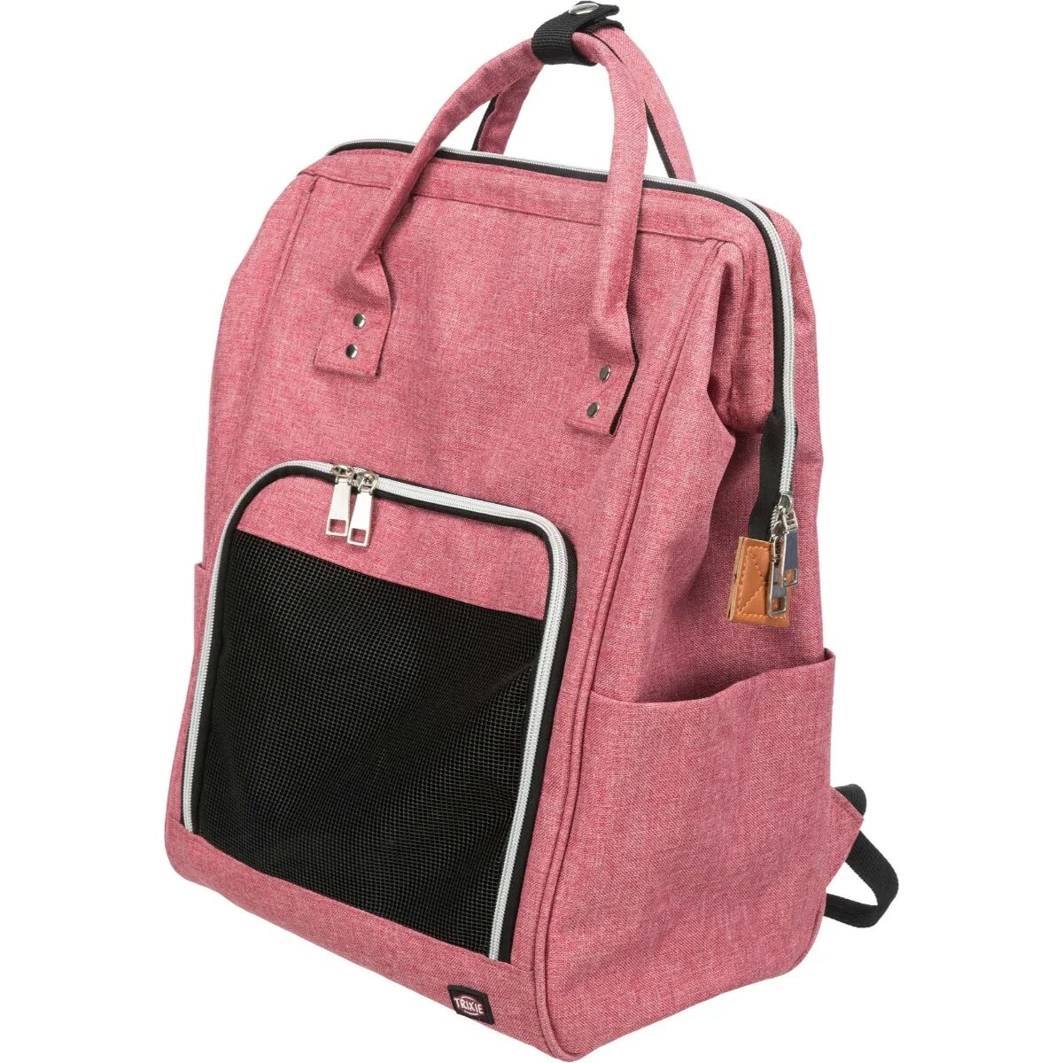 Trixie Ava rucsac transport câini și pisici XS-S(max. 10kg) poliester deschidere laterală&superioară cu buzunare roșu 32 x 42 x 23 cm