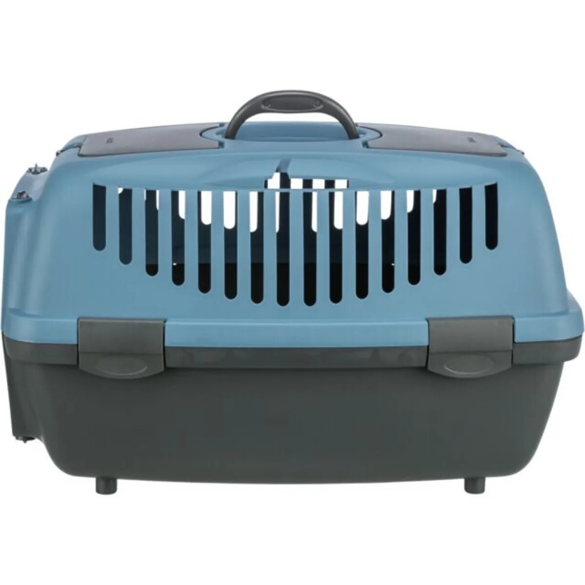 Trixie Capri 2 cușcă transport câini și pisici XS-S(max. 8kg) plastic deschidere frontală albastru și negru 37 x 34 x 55 cm