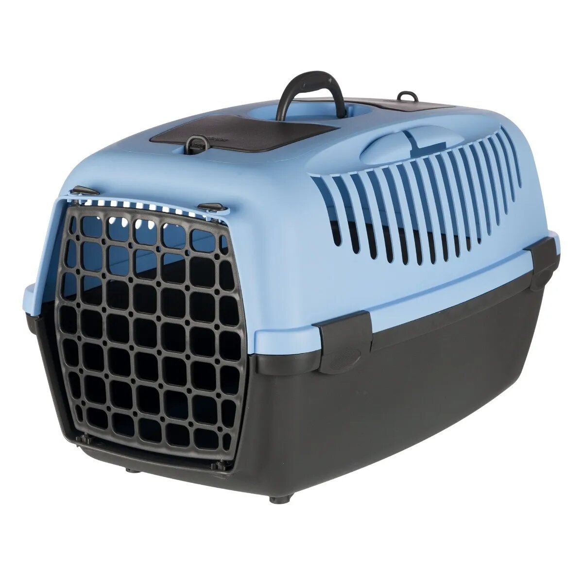 Trixie Capri 3 cușcă transport câini și pisici XS(max. 12kg) plastic deschidere frontală 40 x 38 x 61 cm Capri 3 cușcă transport câini și pisici XS-S(max. 12kg) plastic deschidere frontală gri și albastru 40 x 38 x 61 cm