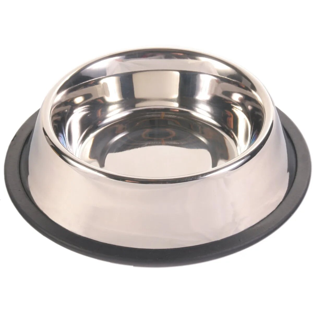 Trixie castron câini rotund antiderapant inox argintiu S-M(0.9l ⌀23cm)