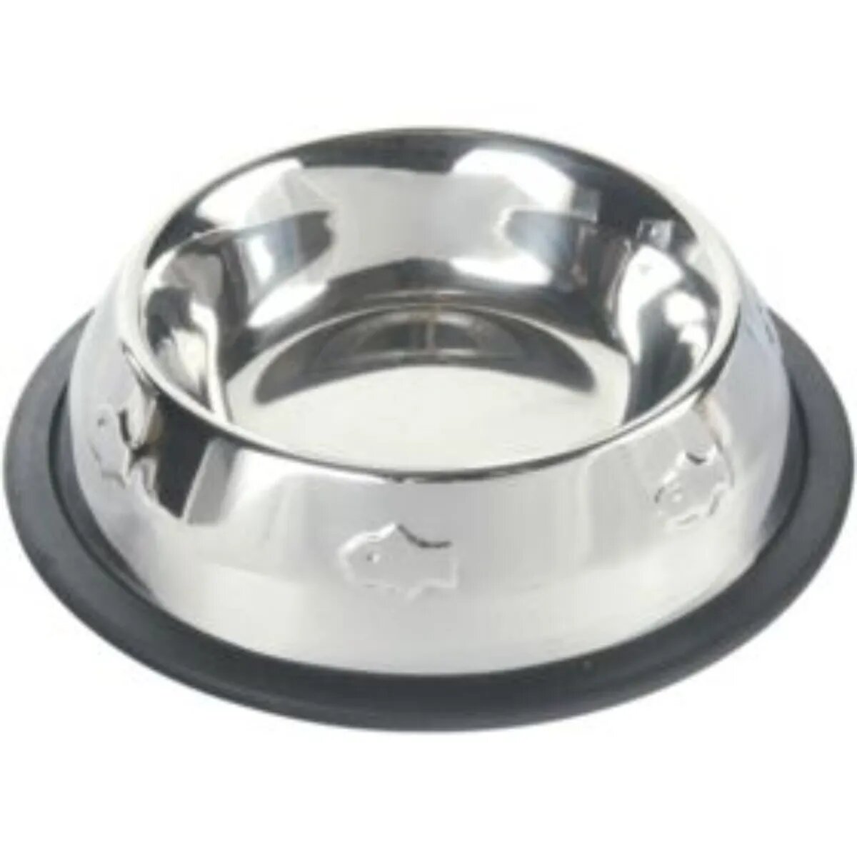 Trixie castron pisici rotund antiderapant inox argintiu 0.2l ⌀15cm