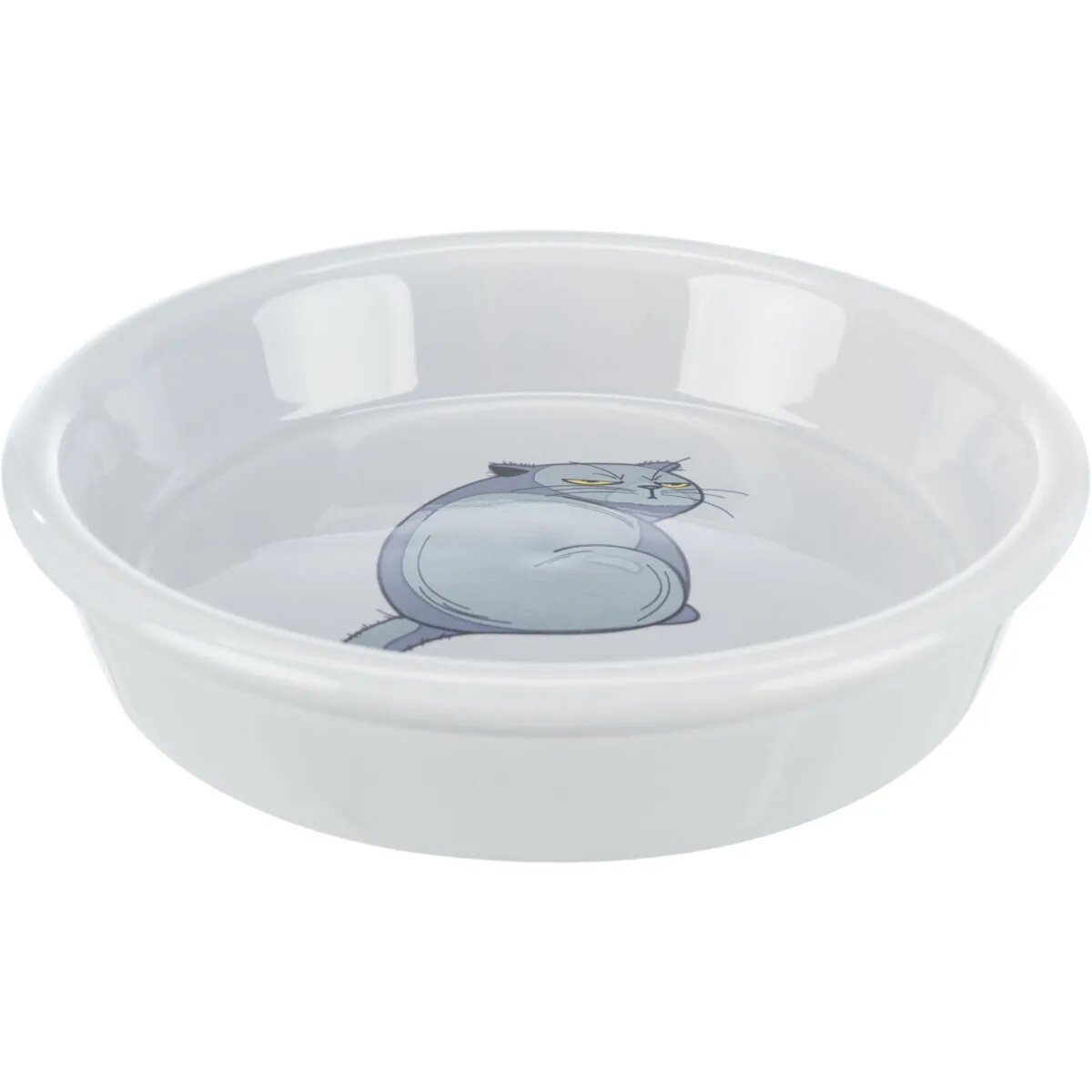 Trixie Cat castron pisici rotund ceramică gri 0.25l ⌀13cm