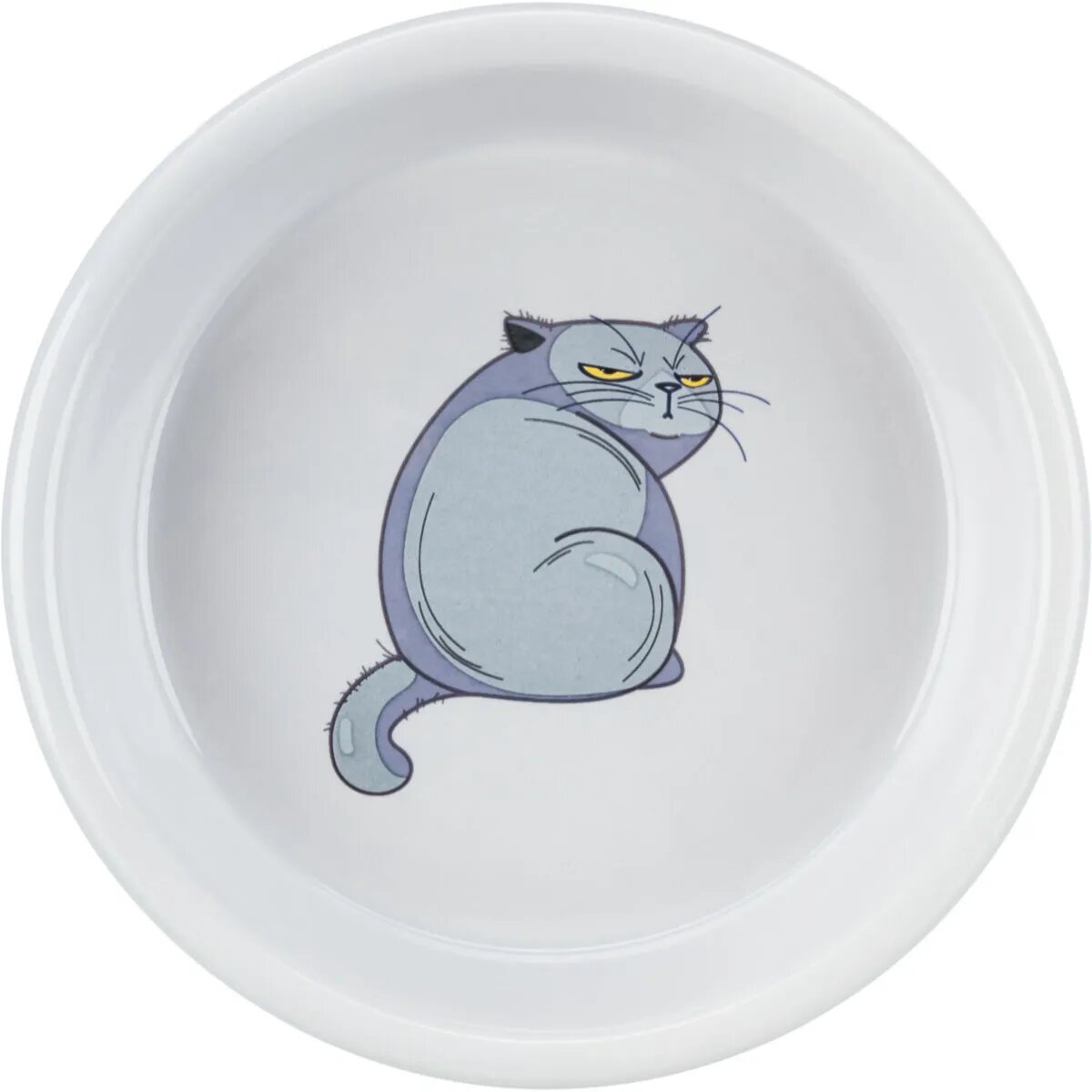 Trixie Cat castron pisici rotund ceramică gri 0.25l ⌀13cm