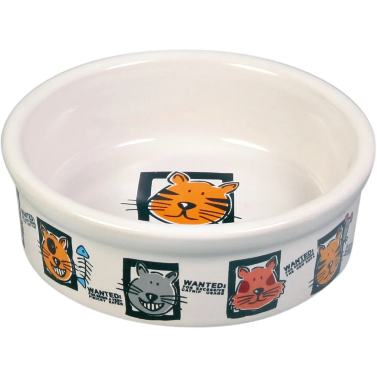 Trixie Cat Party castron pisici rotund ceramică diverse culori XS-S(0.2l ⌀12cm)