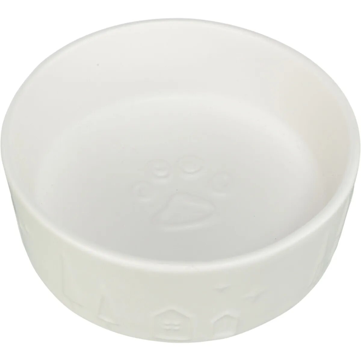 Trixie Christmas castron câini rotund ceramică alb 0.3l ⌀12cm