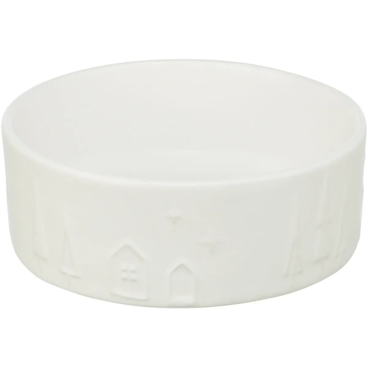Trixie Christmas castron câini rotund ceramică alb 0.8l ⌀16cm