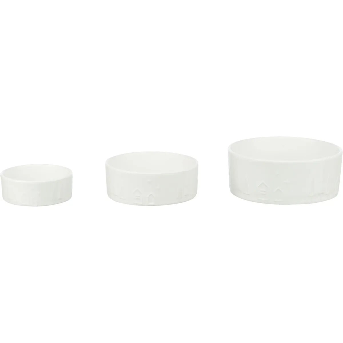Trixie Christmas castron câini rotund ceramică alb 0.8l ⌀16cm