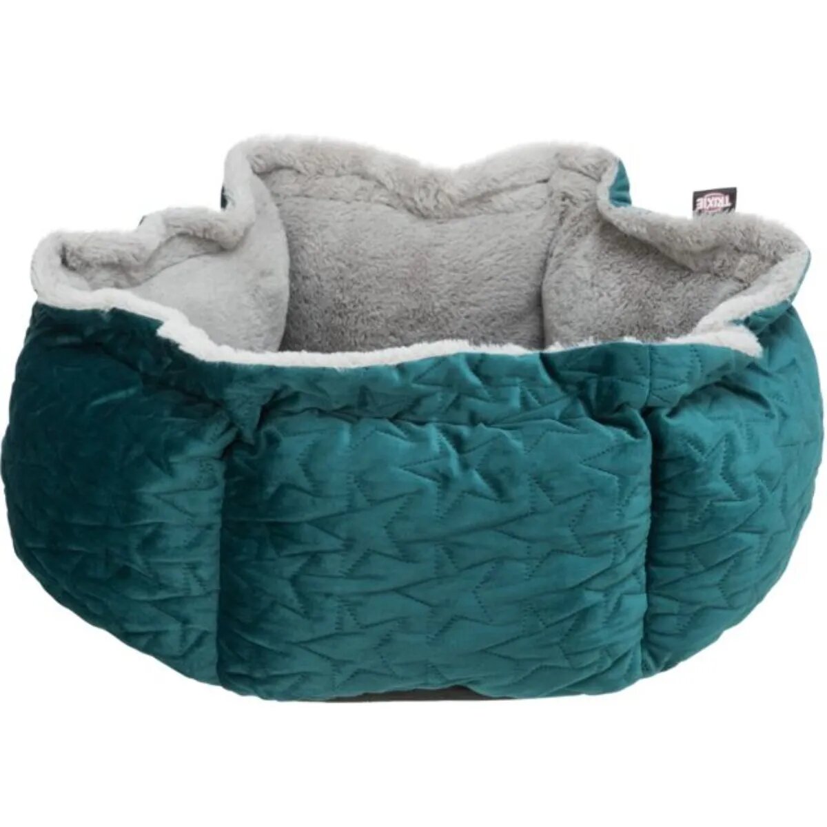 Trixie Christmas Estelle pat rotund câini și pisici XS poliester verde și gri ⌀50 cm