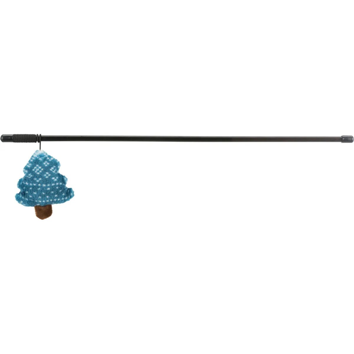 Trixie Christmas Minge Brad sau Turta Dulce jucărie undiță pisici activități fizice plastic negru și albastru 46cm