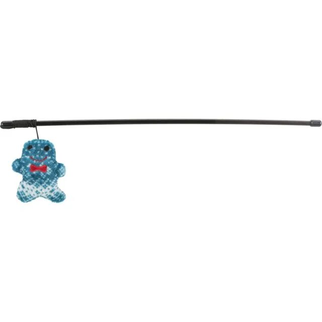 Trixie Christmas Minge Brad sau Turta Dulce jucărie undiță pisici activități fizice plastic negru și albastru 46cm