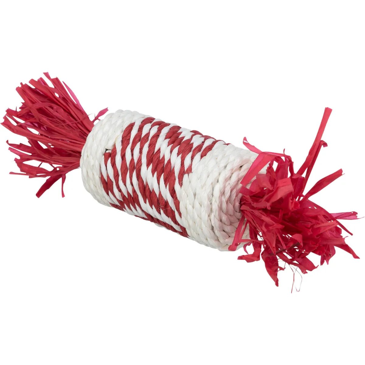 Trixie Christmas Rola Invelita jucărie stimulare pândă pisici activități fizice carton alb și roșu 18cm