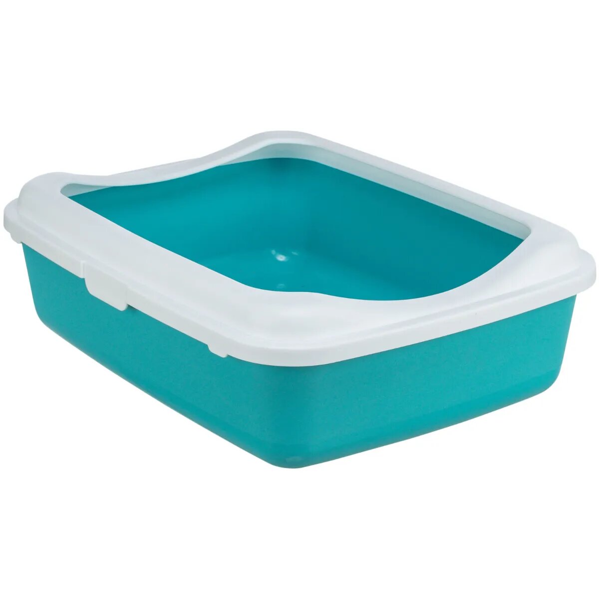 Trixie Classic litieră pisici cu ramă alb și albastru 37x15x48 cm