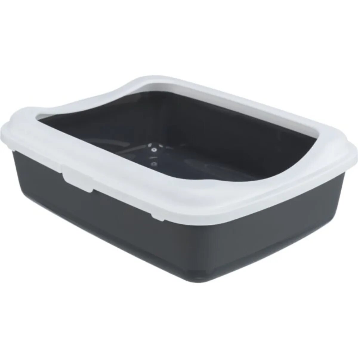 Trixie Classic litieră pisici cu ramă alb și gri 37x15x48 cm