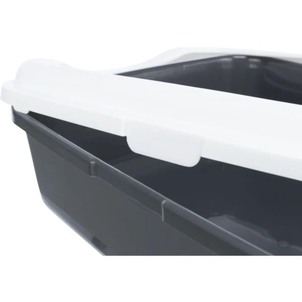 Trixie Classic litieră pisici cu ramă alb și gri 37x15x48 cm