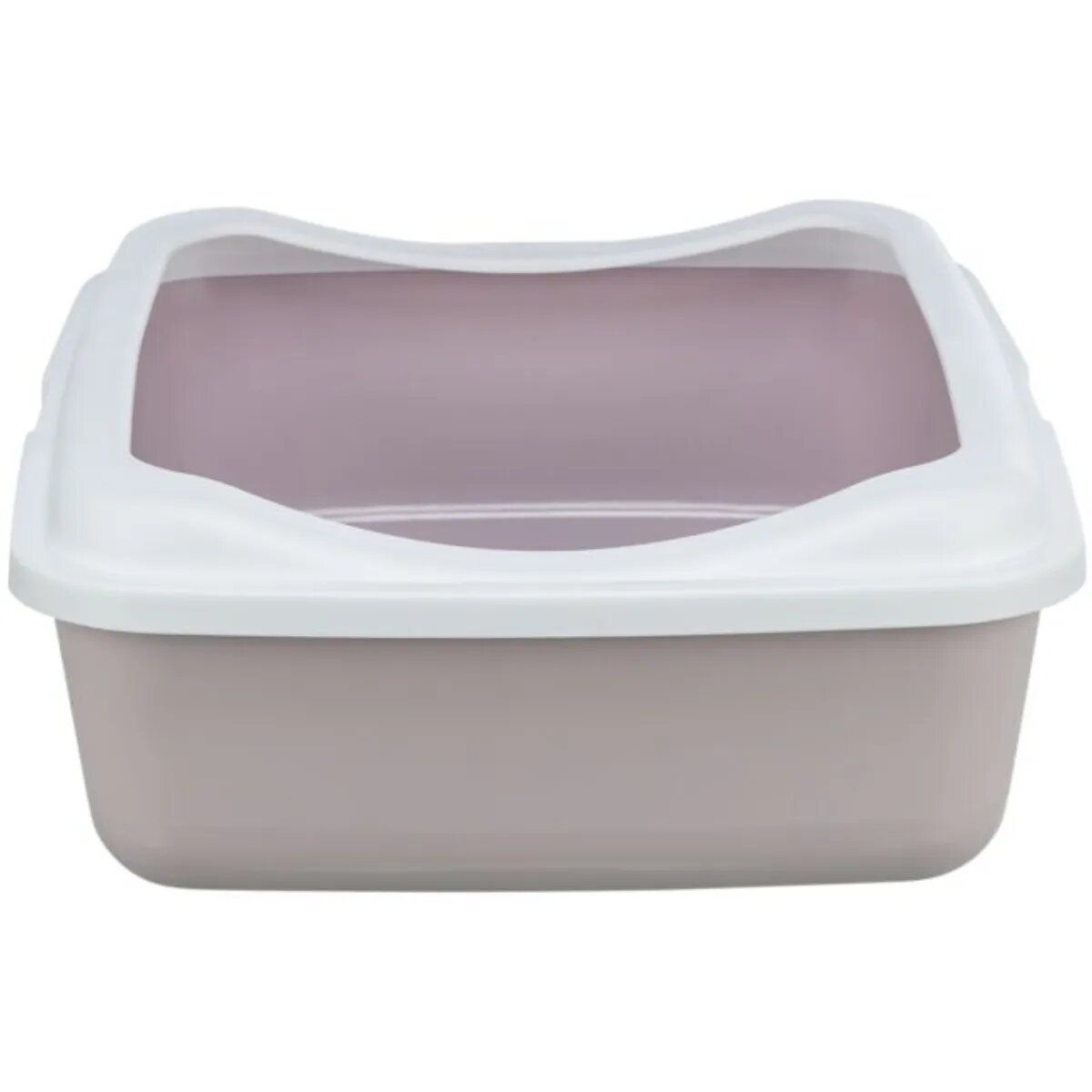 Trixie Classic litieră pisici cu ramă alb și lila 37x15x48 cm