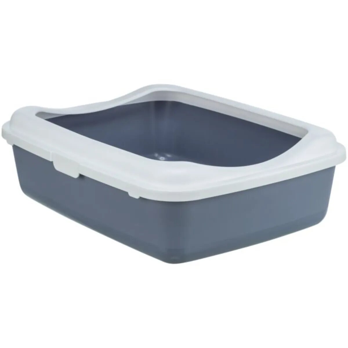 Trixie Classic litieră pisici cu ramă alb și mov 37x15x48 cm