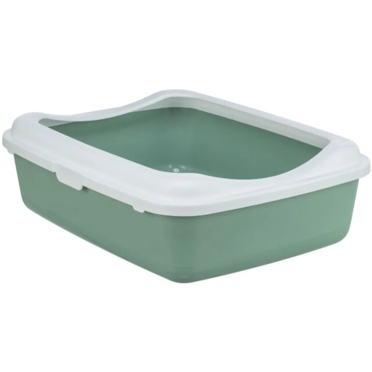 Trixie Classic litieră pisici cu ramă alb și verde 37x15x48 cm