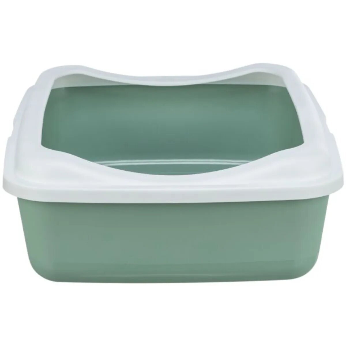 Trixie Classic litieră pisici cu ramă alb și verde 37x15x48 cm