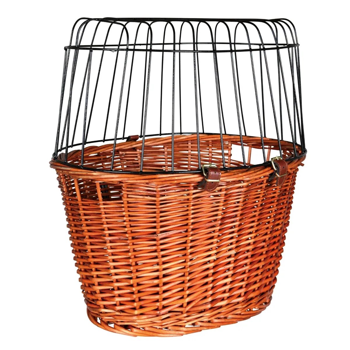 Trixie coș bicicletă câini și pisici XS(max. 5kg) răchită deschidere superioară maro 44 x 48 x 33 cm