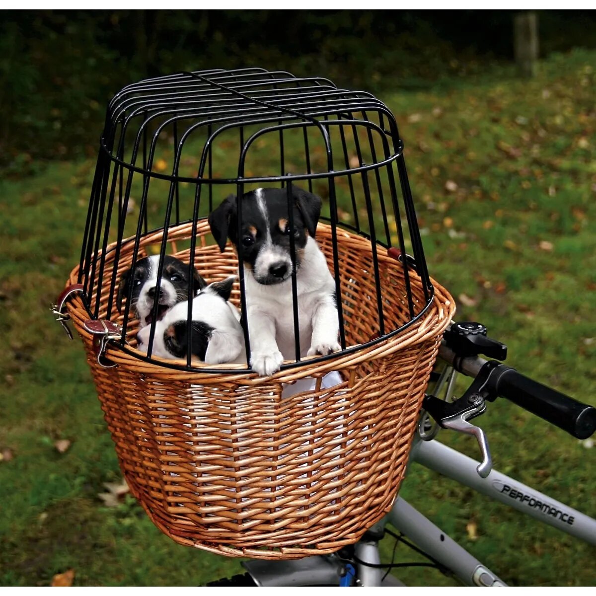 Trixie coș bicicletă câini și pisici XS(max. 5kg) răchită deschidere superioară maro 44 x 48 x 33 cm