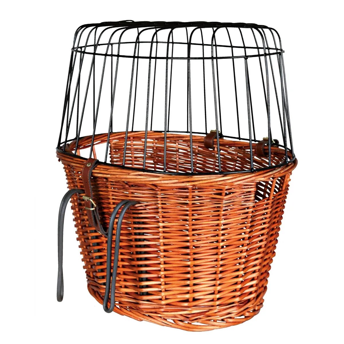 Trixie coș bicicletă câini și pisici XS(max. 5kg) răchită deschidere superioară maro 44 x 48 x 33 cm