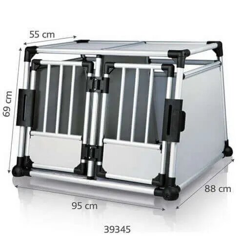 Trixie Cusca Transport Auto Dublu Metal 95x69x88 cm