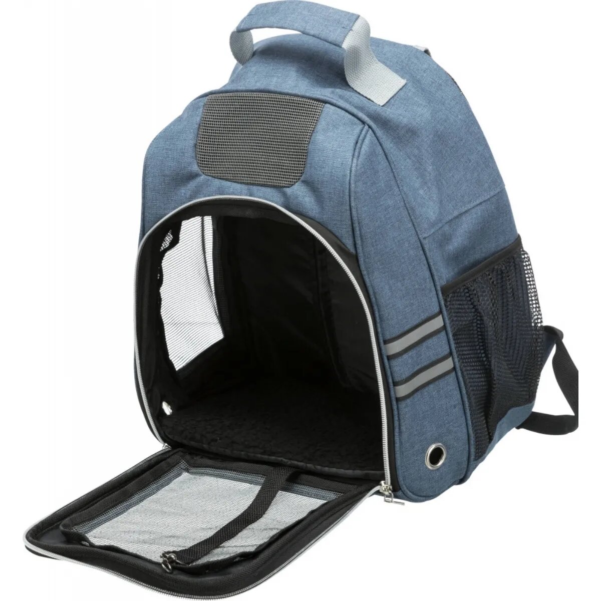 Trixie Dan rucsac transport câini și pisici XS-S(max. 6kg) poliester deschidere frontală cu curea de umăr albastru 36 x 44 x 26 cm