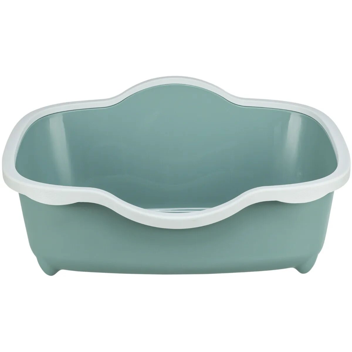 Trixie Davio litieră pisici cu ramă alb și verde 56x26x39 cm