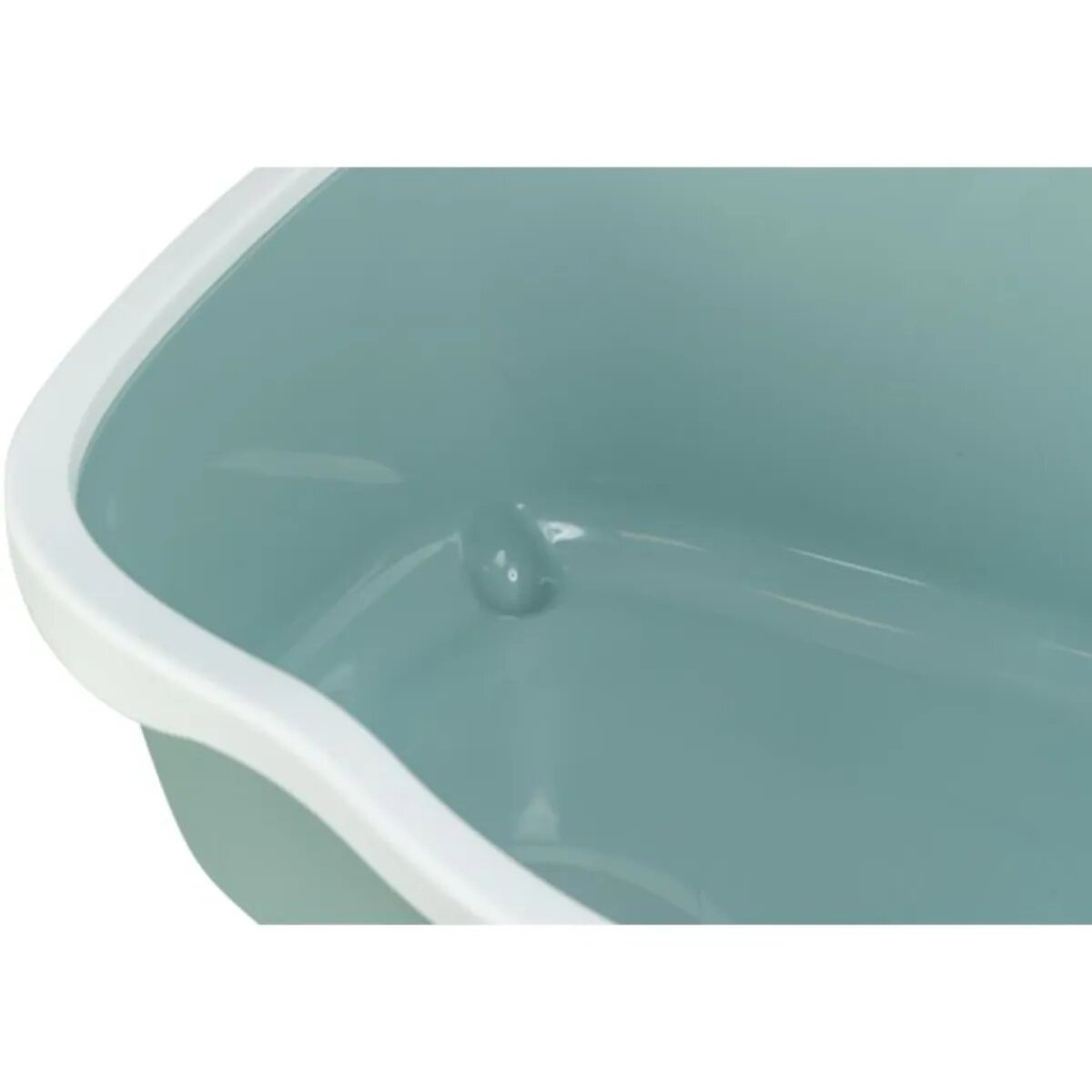 Trixie Davio litieră pisici cu ramă alb și verde 56x26x39 cm