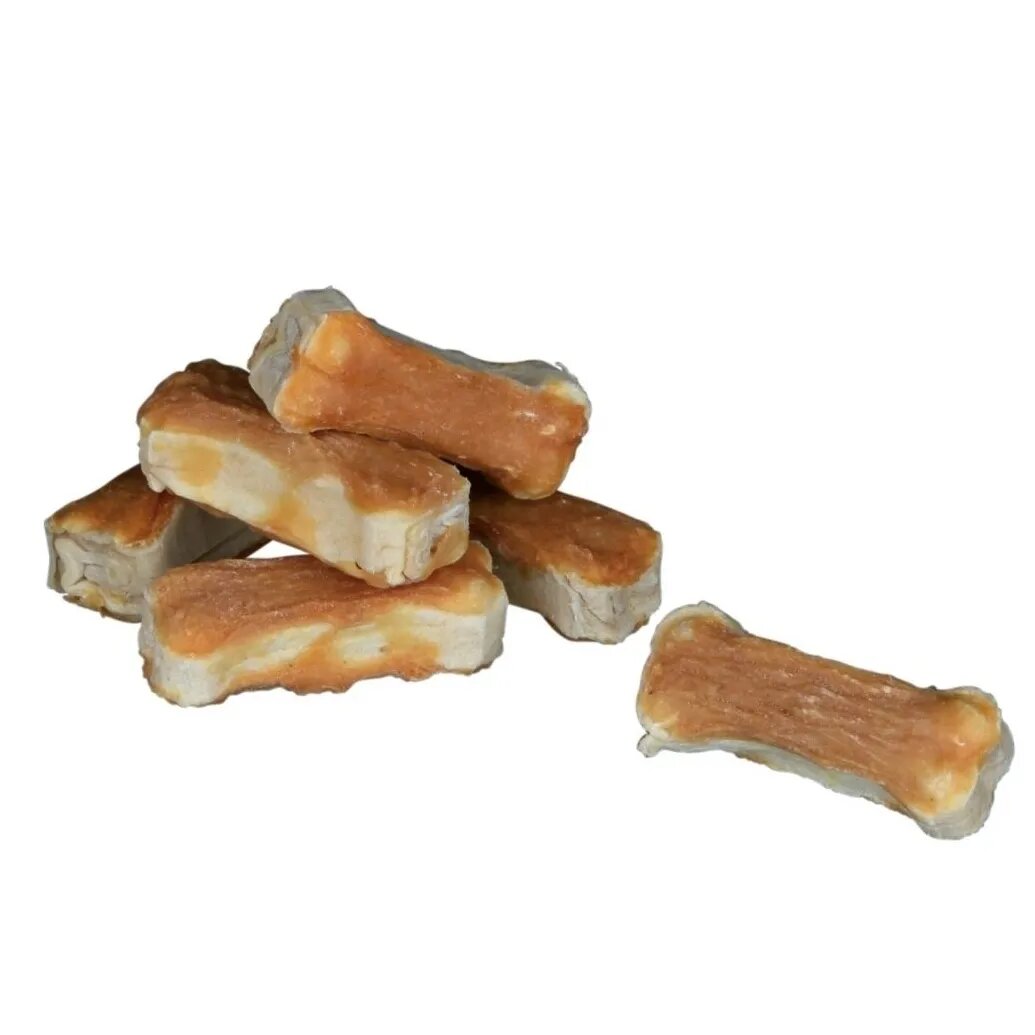Trixie DentaFun Os Presat din Piele de Vita cu Piept de Pui 8 buc 5 cm 120 g