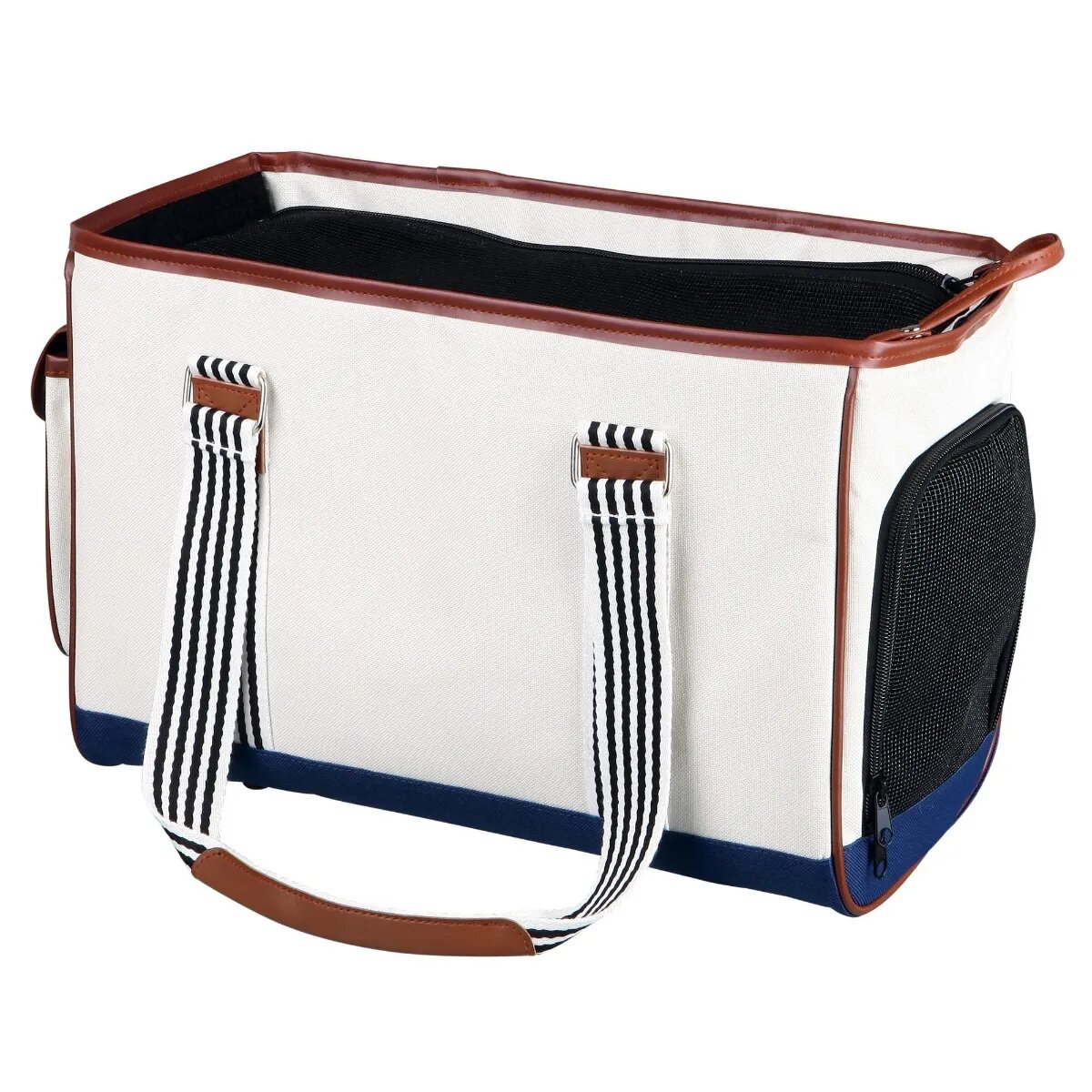 Trixie Elisa geantă transport câini și pisici XS(max. 5kg) poliester deschidere frontală&superioară cu buzunare alb 26 x 20 x 41 cm