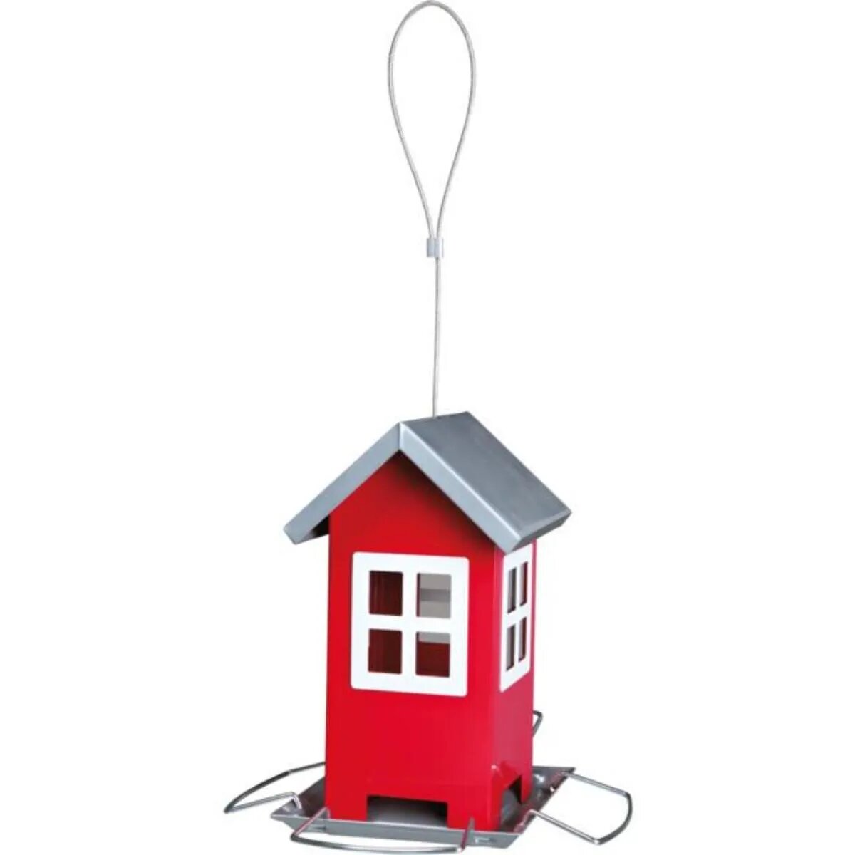 Trixie hranitor exterior pasari metal rosu 20cm