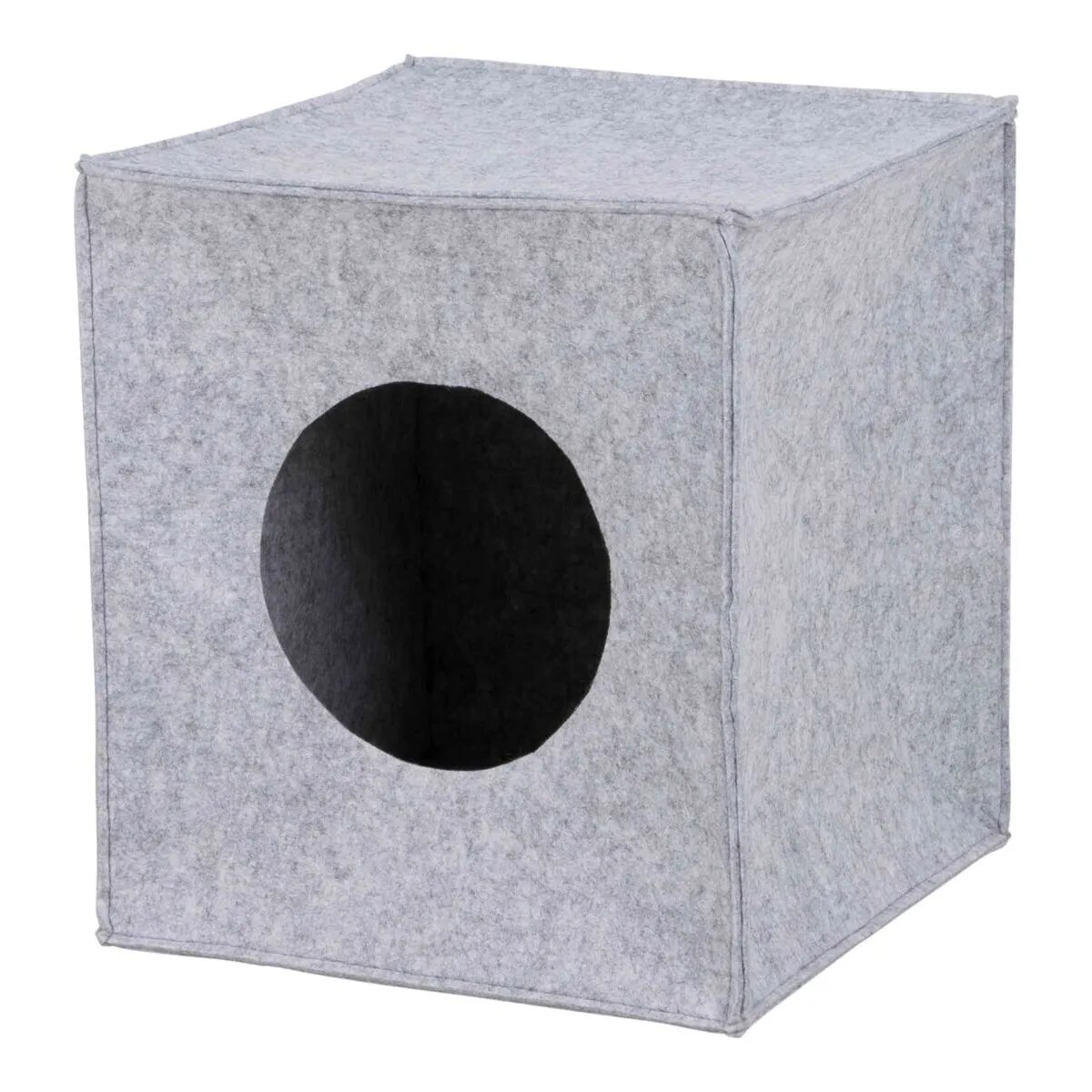 Trixie Iglu Anton căsuță pătrată pisici poliester gri 33 x 33 x 37 cm