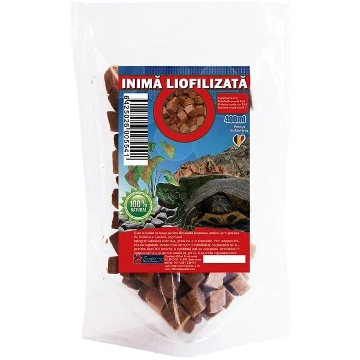 Trixie Inima Liofilizata pentru Broaste Testoase 35g 400ml
