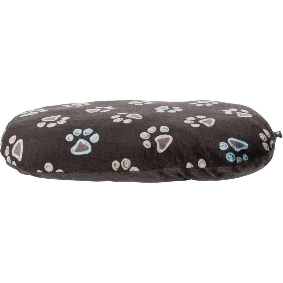 Trixie Jimmy saltea ovală câini pluș imprimeu lăbuțe husă detașabilă maro 50x35cm