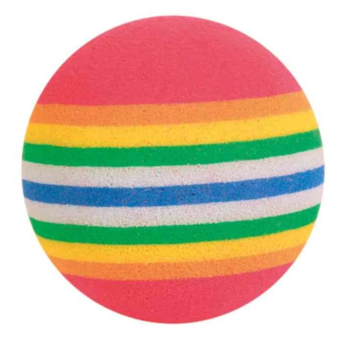 Trixie jucărie minge curcubeu pisici spumă multicolor 4 cm 4 buc