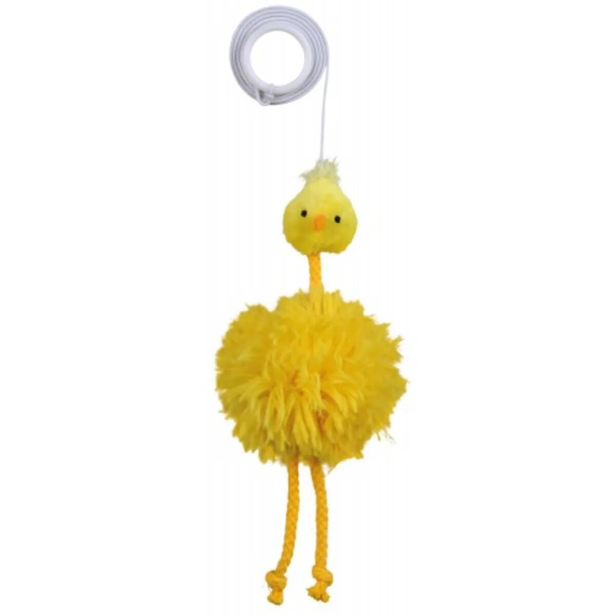 Trixie jucărie pui cu sfoară pisici pluș multicolor 20cm