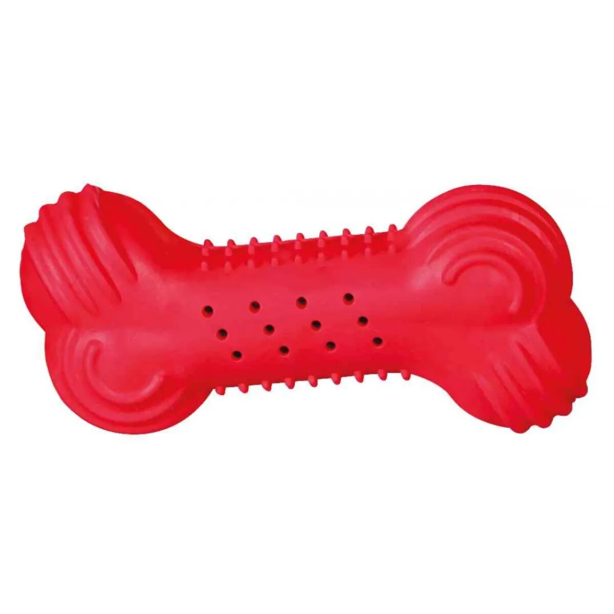 Trixie jucărie răcoritoare os câini cauciuc 11cm multicolor