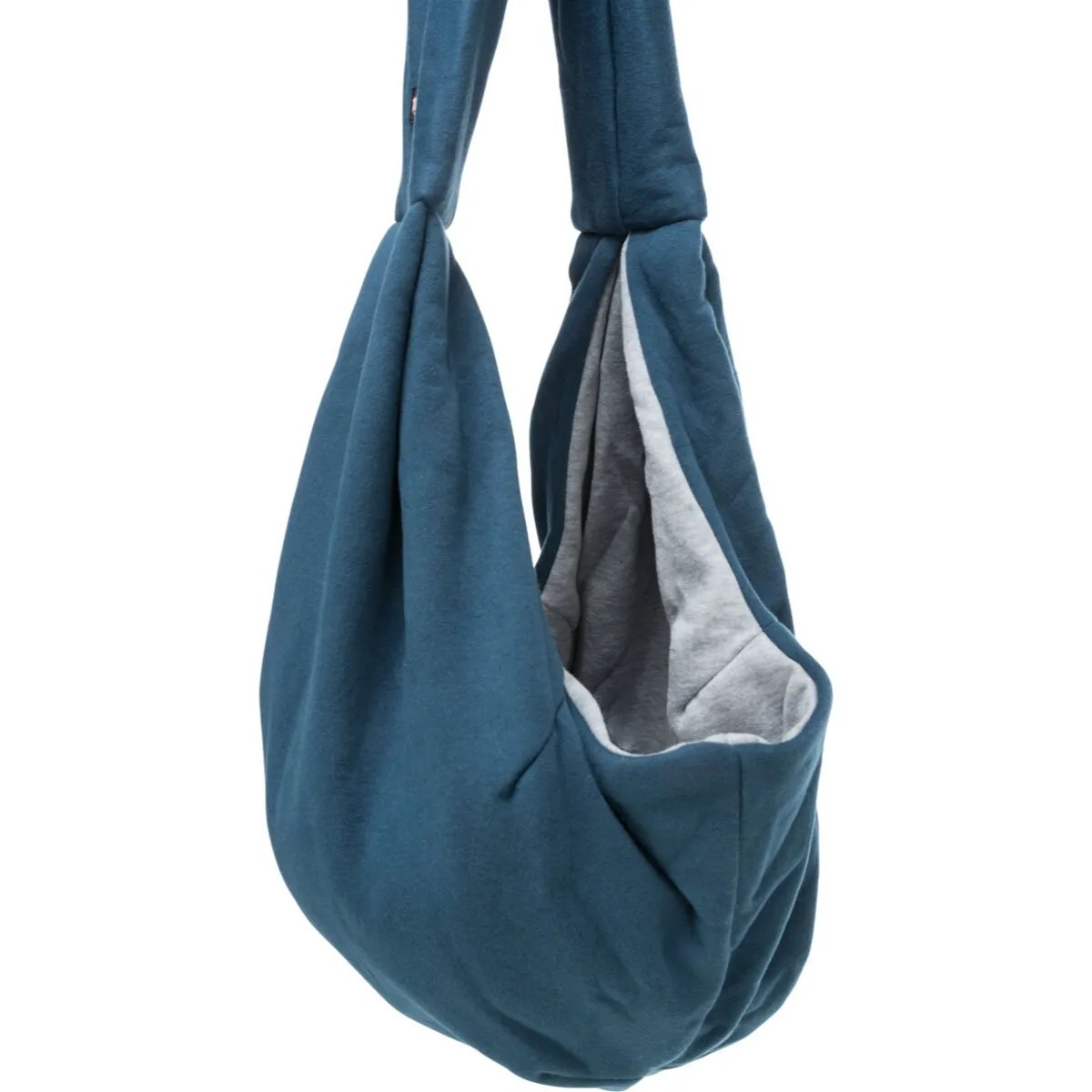 Trixie Junior geantă transport câini XS(max. 5kg) textil deschidere superioară albastru și gri 22 x 20 x 60 cm
