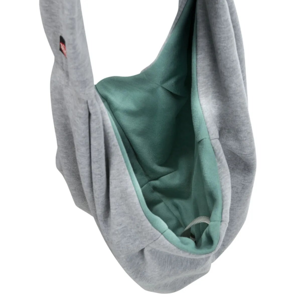 Trixie Junior geantă transport câini XS(max. 5kg) textil deschidere superioară gri și verde 22 x 20 x 60 cm