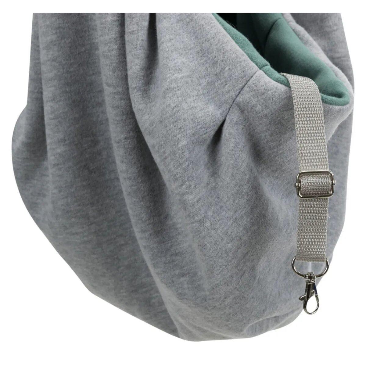 Trixie Junior geantă transport câini XS(max. 5kg) textil deschidere superioară gri și verde 22 x 20 x 60 cm