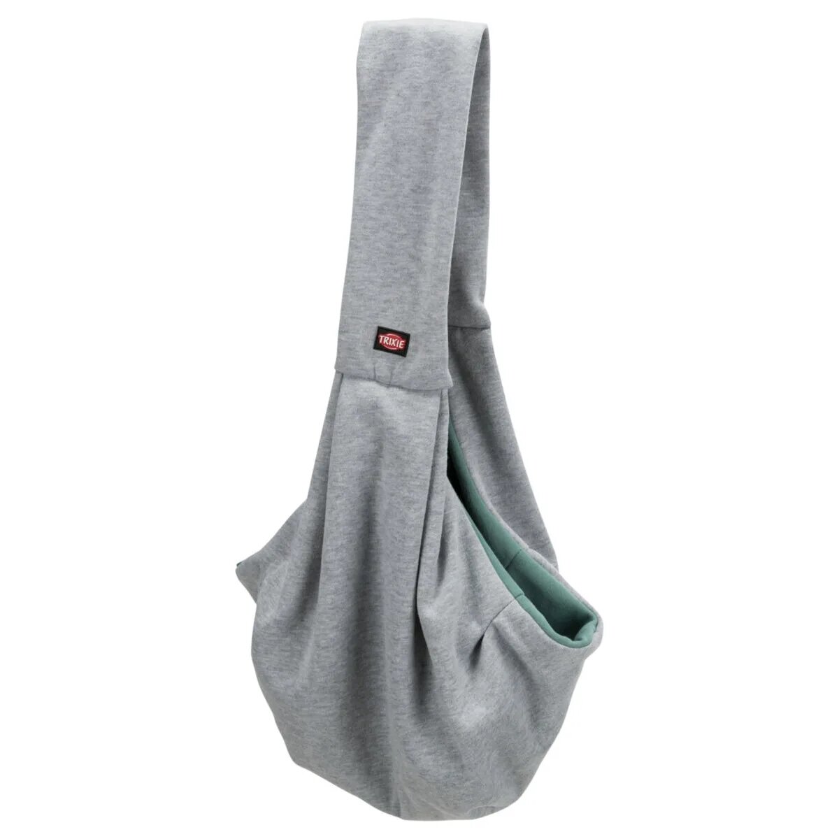 Trixie Junior geantă transport câini XS(max. 5kg) textil deschidere superioară gri și verde 22 x 20 x 60 cm