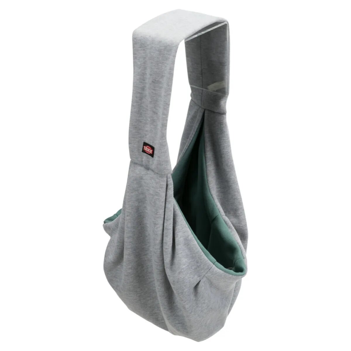 Trixie Junior geantă transport câini XS(max. 5kg) textil deschidere superioară gri și verde 22 x 20 x 60 cm